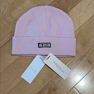 I Love GBV Pink Beanie Hat